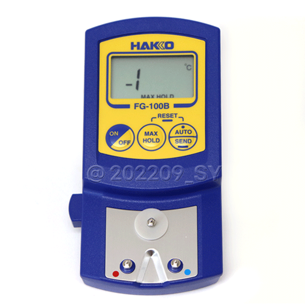 HAKKO Soldering Iron Tip Thermometer FG-100B, Auto Shut-Off Function, 3-Way Measurement, Sensor Replacement Alarm